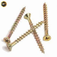 Galvanized part threaded plastic head wood screw